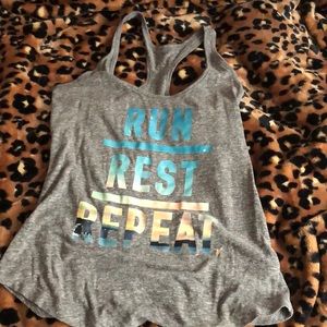 Run, rest, repeat workout tank